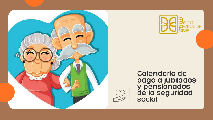 Imagen relacionada con la noticia :Calendario de pago a jubilados y pensionados de la seguridad social