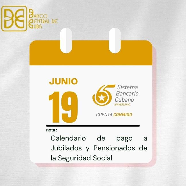 Imagen relacionada con la noticia:Calendario de pago a jubilados y pensionados de la seguridad social