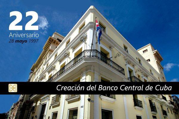 Imagen relacionada con la noticia :Reciban en el 22 aniversario de la creación del Banco Central de Cuba la más sincera felicitación