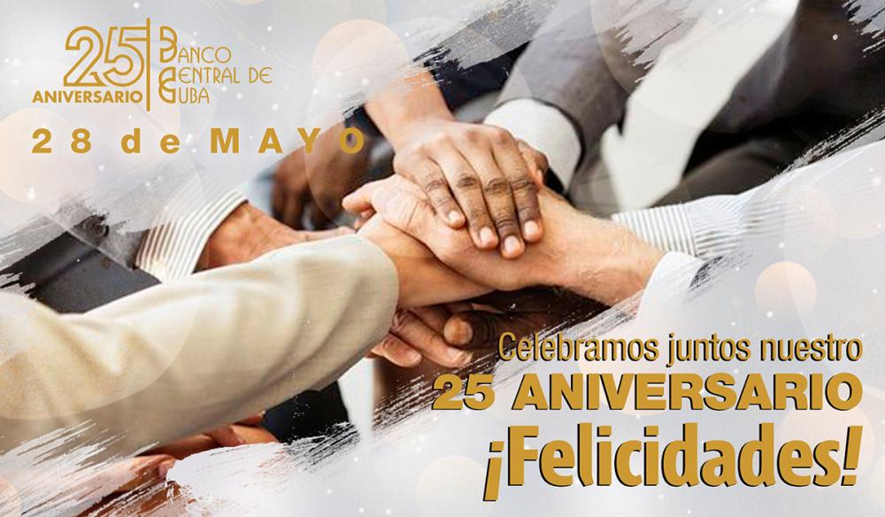 Imagen relacionada con la noticia :En ocasión del aniversario 25 del Banco Central