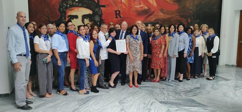 Imagen relacionada con la noticia :Clausuran curso de la especialidad Inteligencia Financiera en el Banco Central de Cuba