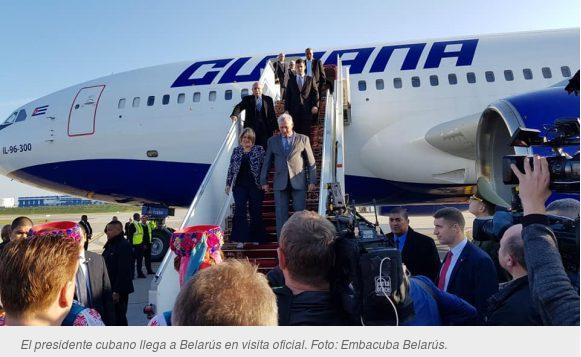 Imagen relacionada con la noticia :Díaz-Canel realiza visita oficial a Belarús