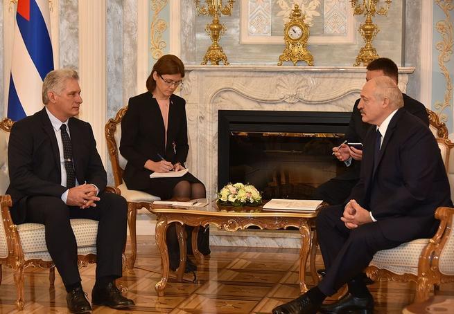 Imagen relacionada con la noticia :Díaz-Canel y Lukashenko, un encuentro entre amigos