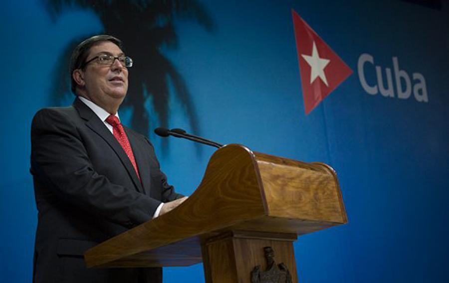 Imagen relacionada con la noticia :Canciller de Cuba presenta informe sobre impactos del bloqueo de Estados Unidos en 2020