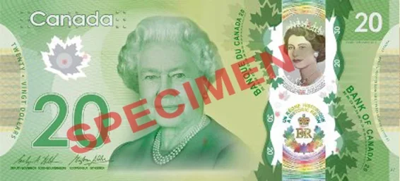 20 CAD - Anverso