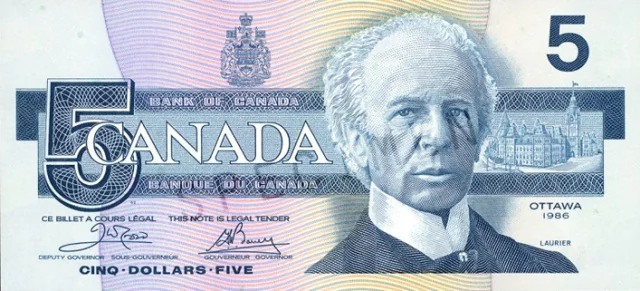 5 CAD - Anverso