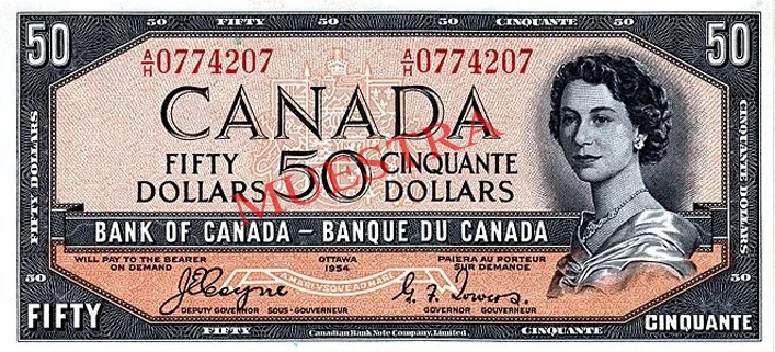 50 CAD - Anverso