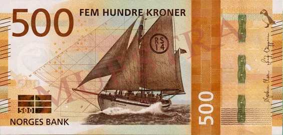 500 NOK - Anverso