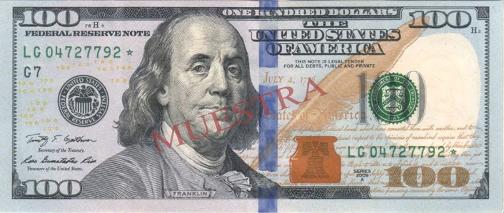 Billete $100