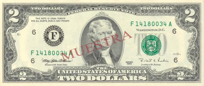 Billete $2